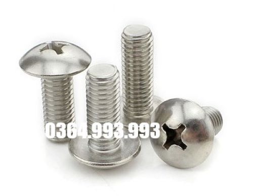 Gói 50 cái bulong đầu dù/ vít đầu dù/ bulong pake đầu dù m4x10, m5x6, m5x12. inox