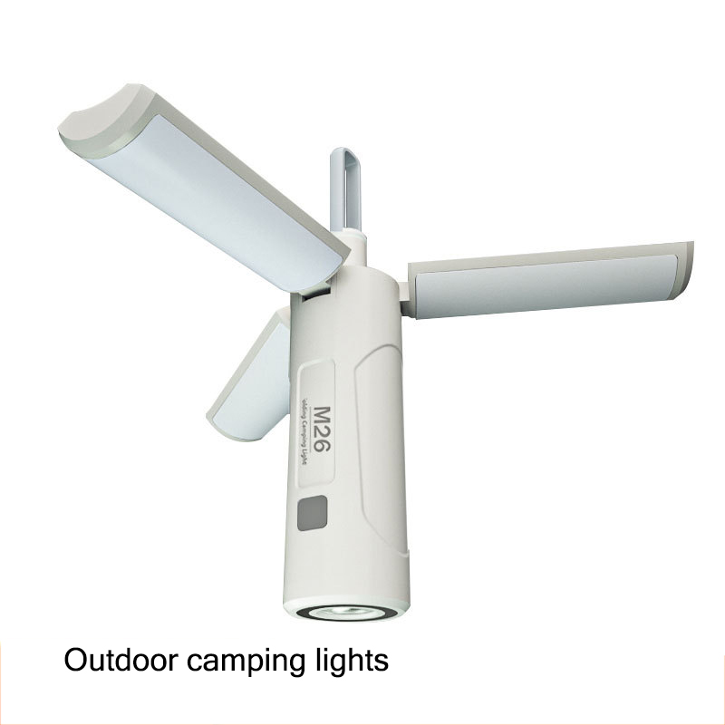 Outdoor lighting folding camping light multifunctional magnetic work light flashlight warning light