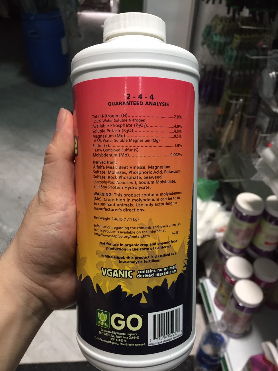 [HCM]PHÂN BÓN HỮU CƠ BIO THRIVE BLOOM 2- 4 - 4