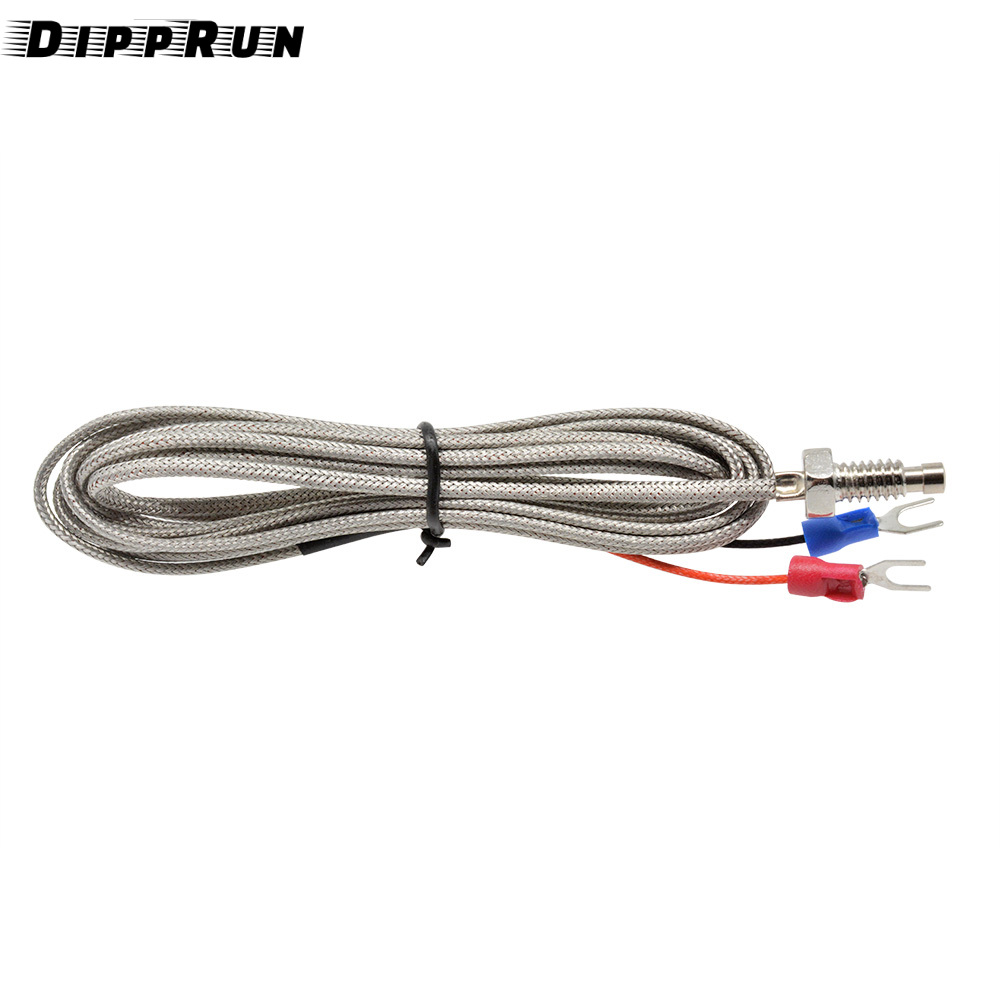DIPPRUN 2M K TYPE Thermocouple Wire Thermometer Screw Probe Temperature Sensor Temperature Range: 0-600°C