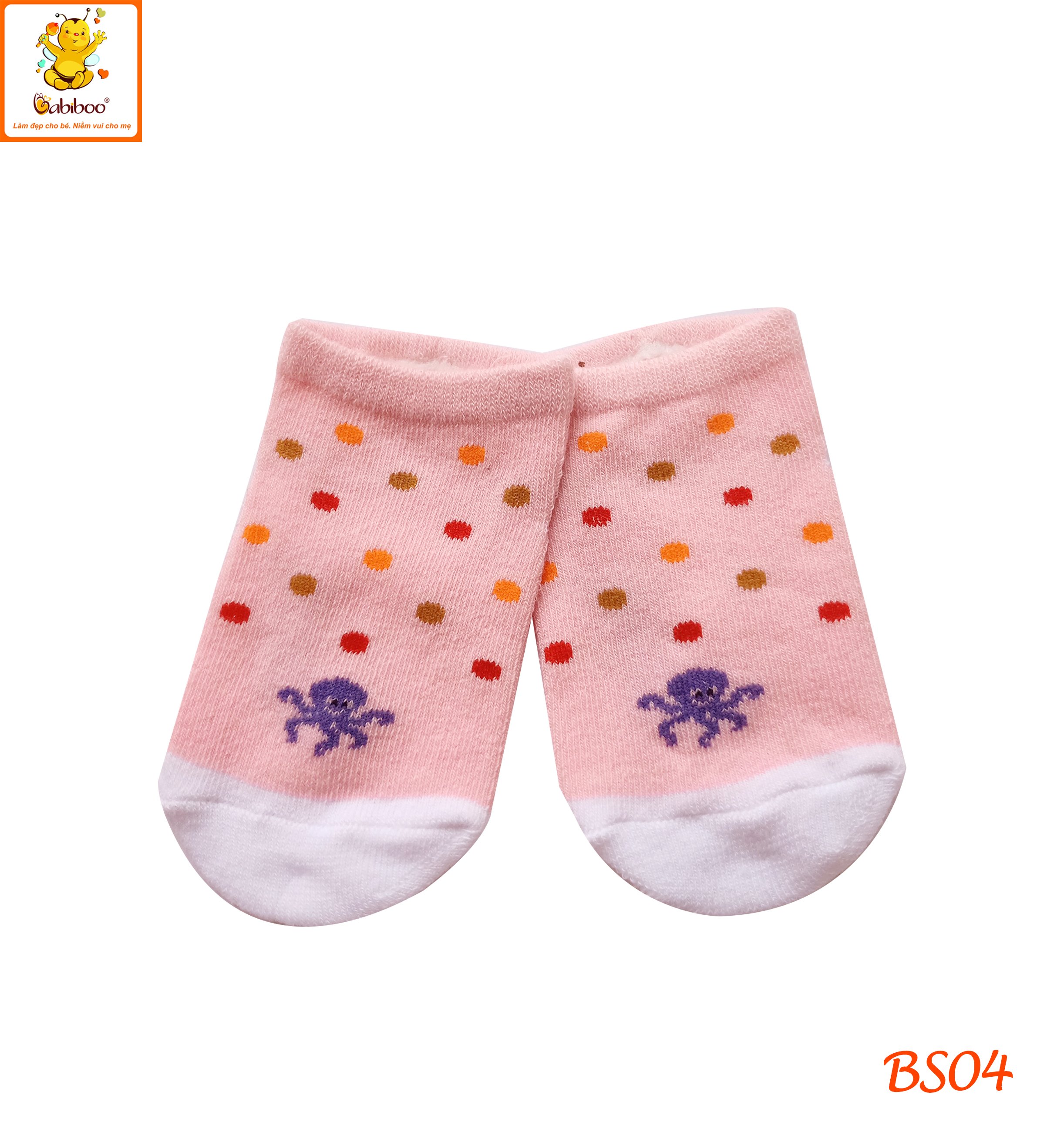 Tất cho bé Babiboo vớ cho bé cotton mềm mại BS04