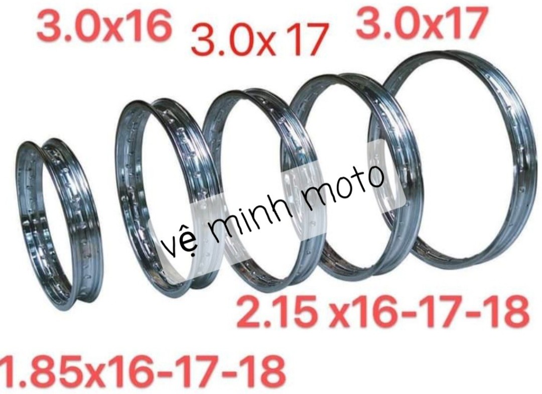 Niềng sắt 1.85 2.15-16-17-18