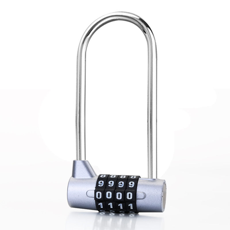 Extended lock beam U shape extended lock hook combination lock padlock password padlock