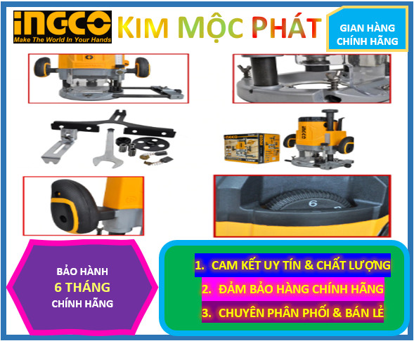 Máy phay gỗ , ingco RT22008