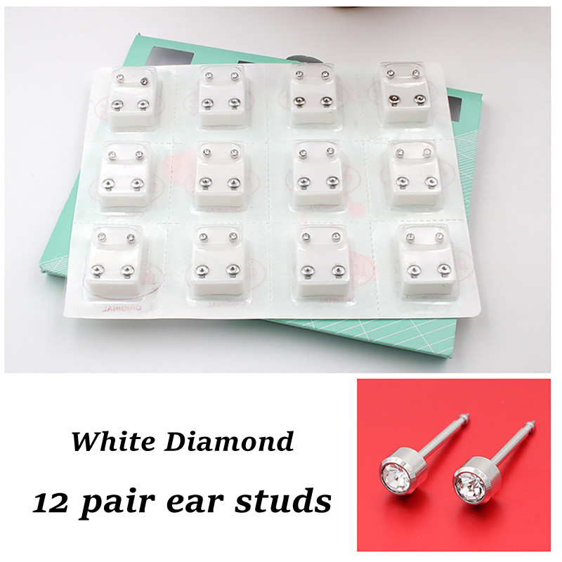 Professional Piercing G-u-n Tools Kit Ear Stud steel Gold Earring Ear Nose Navel Body Helix Piercing G-u-n Set No Pain Safe Sterile