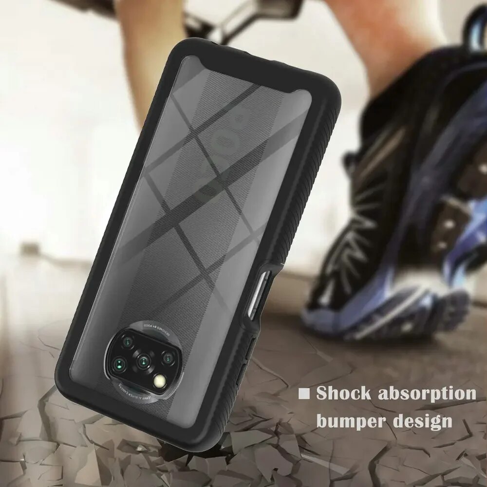 NEW%20For%20Poco%20C65%20X6%20X5%20X3%20Pro%205G%20Crystal%20Case%20Hard%20Silicon%20Bumper%20360%20Protect%20Back%20Panel%20Xiaomi%20Poco%20M5S%20X3%20NFC%20X%203%20Shockproof%20Cover%20-%20Image%203