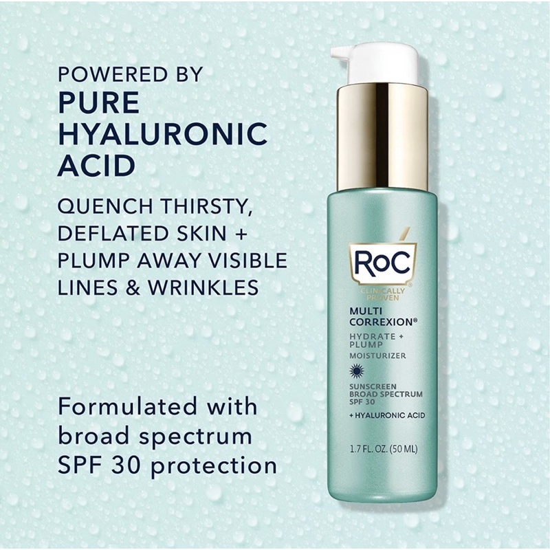 Kem Dưỡng Chống Nắng Roc Multi Correxion Hydrate + Plump Moisturizer SPF 30 (50mL)
