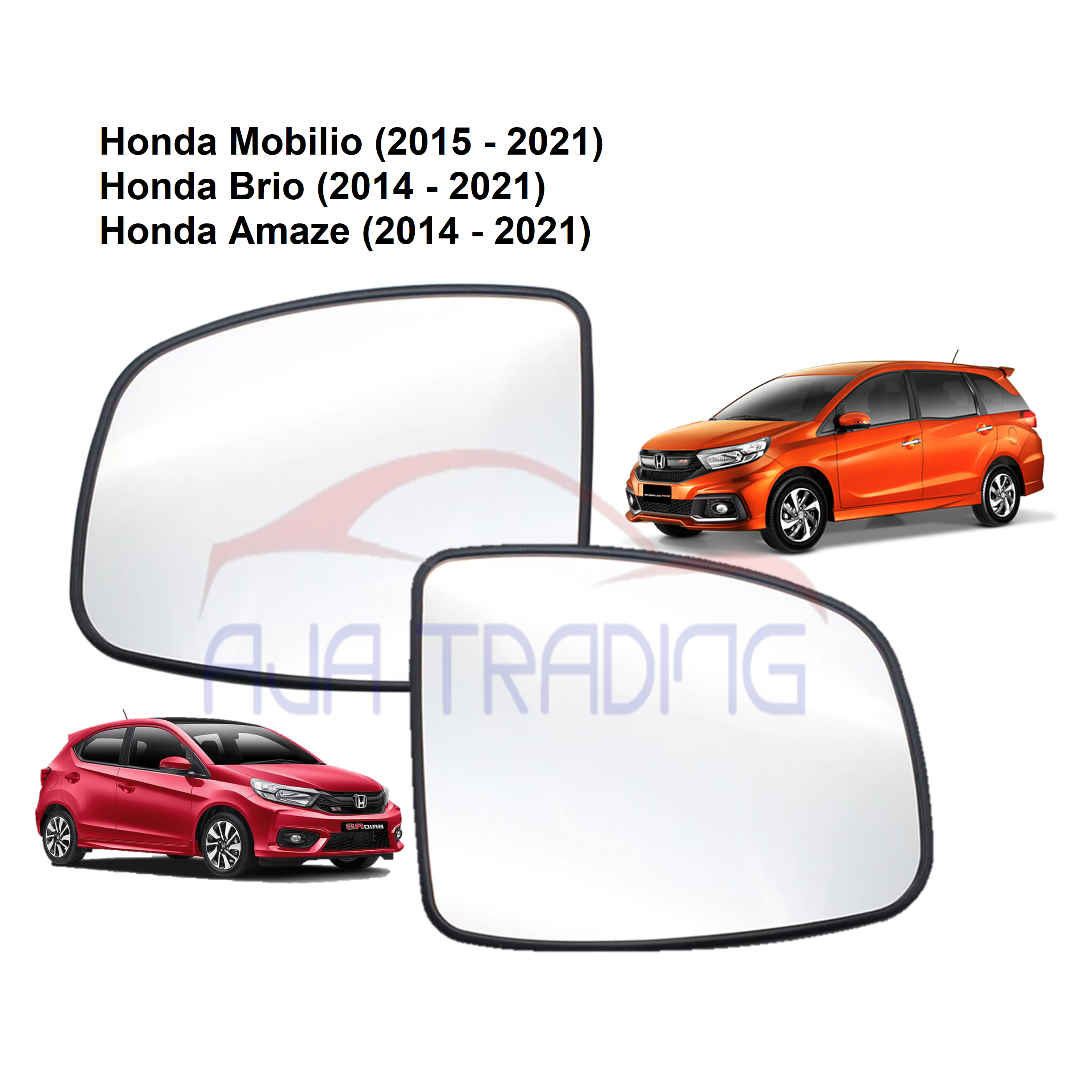 Side Mirror Lens for Honda Mobilio (20152021) and Honda Brio/Amaze