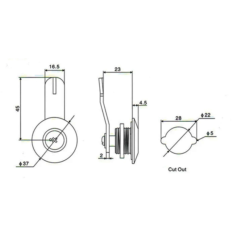 Ms401 All Half Plastic Industrial Distribution Box Door Lock Electric ...