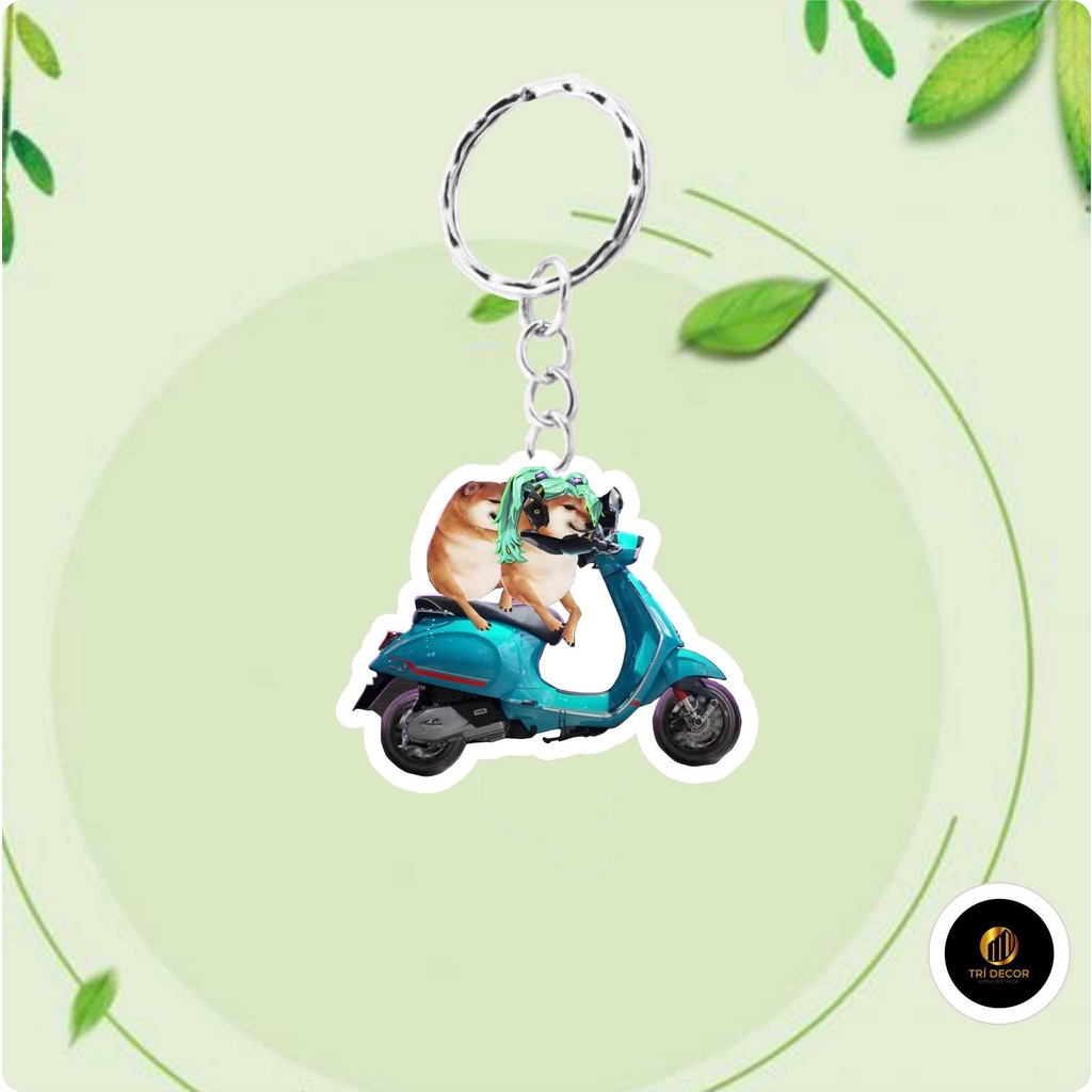 Móc khóa cheems phiên bản giới hạn - móc khóa mica