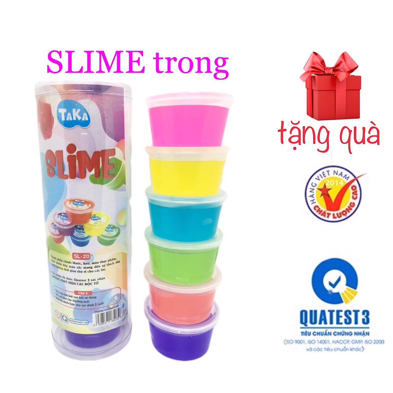Slam Slime Hàng Việt Nam an toàn cho bé giúp bé vui vẻ thư giãn cùng Slam