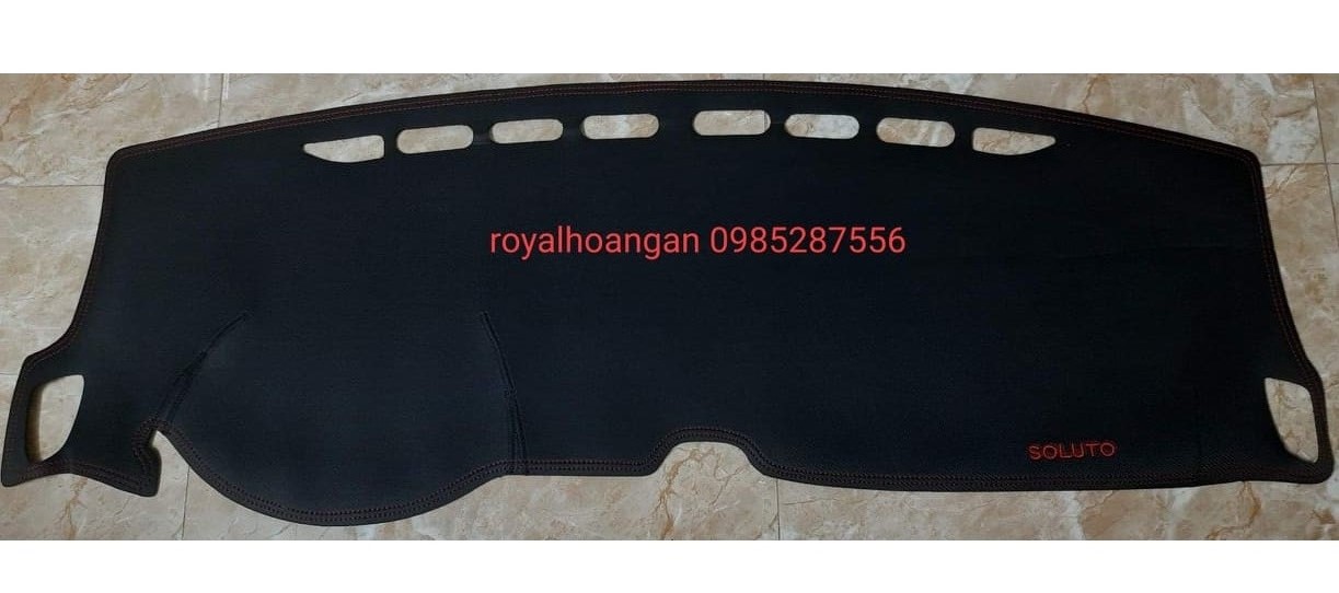 Thảm taplo da vân cacbon kia soluto 2019 đến 2024