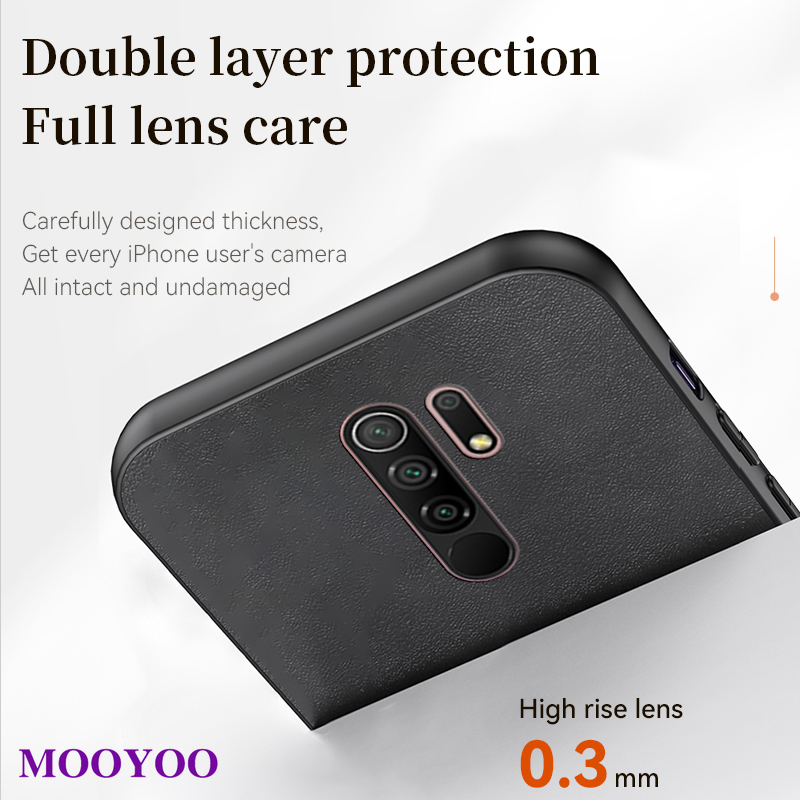 Trường hợp Redmi 9 Điện thoại mềm trường hợp máy ảnh bảo vệ vỏ cây cừu bìa sang trọng xác thực Ốp da cho Xiaomi redmi9 m2004j19g m2004j19c