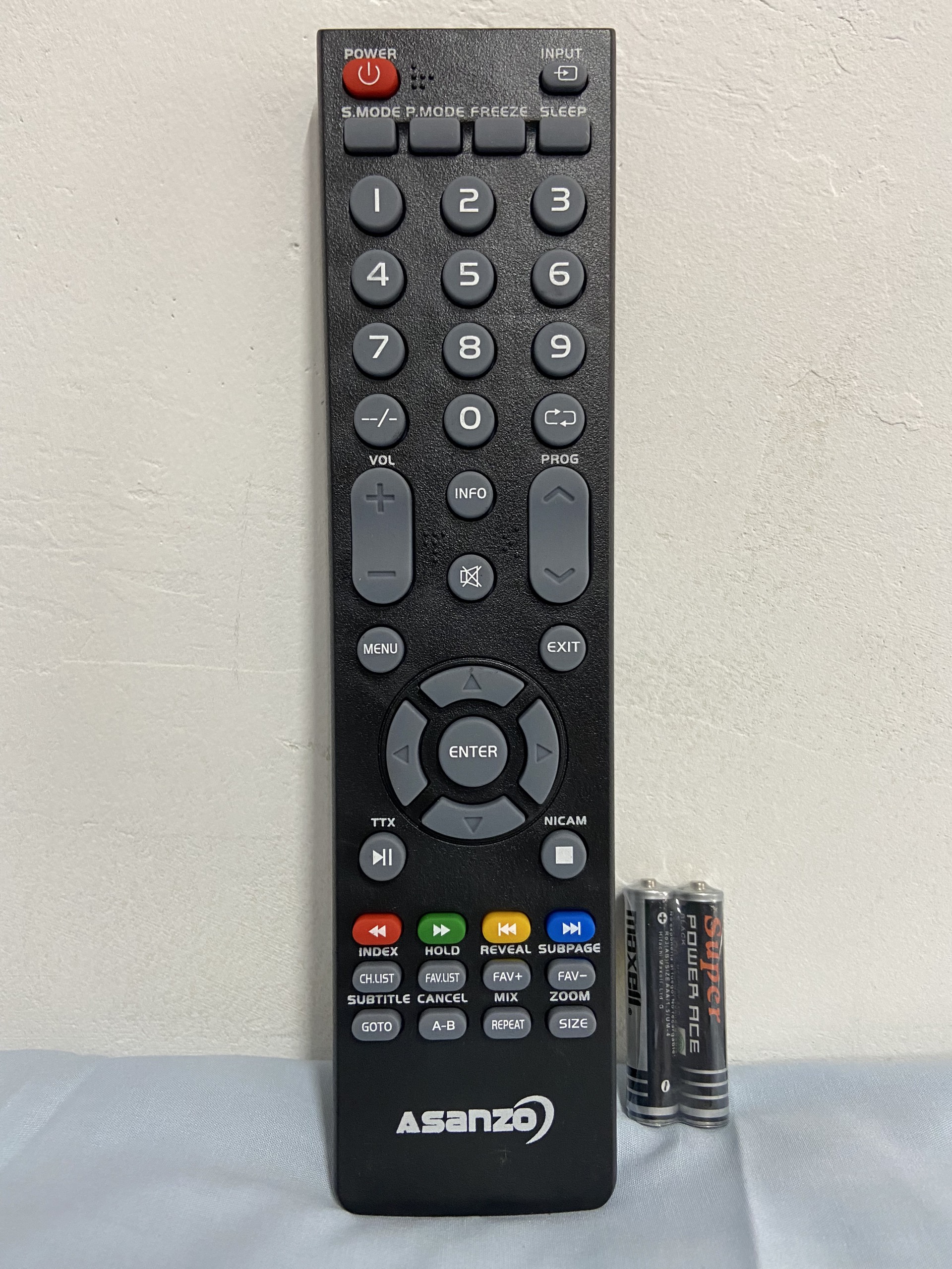 Remote điều khiển tivi asanzo lcd,led . tặng kèm pin