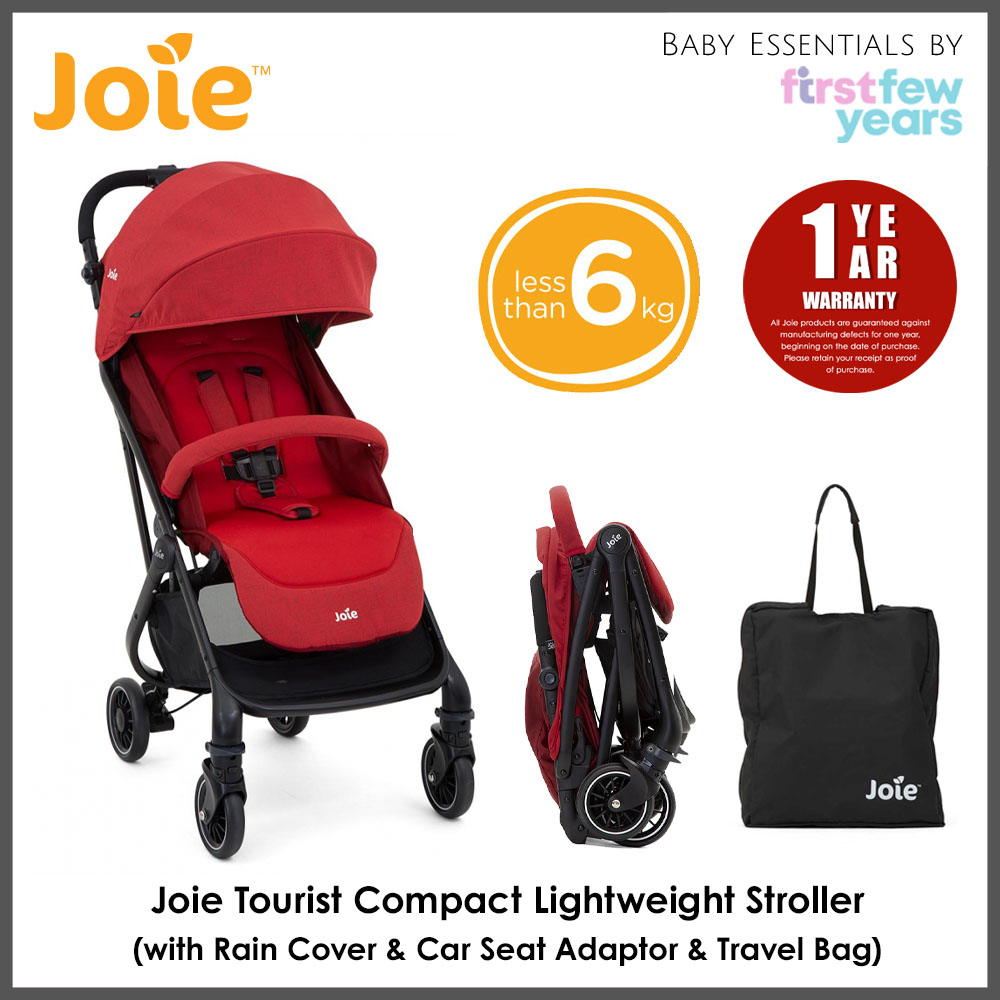 joie tourist lightweight stroller with rain cover car seat adaptor travel bag lazada singapore