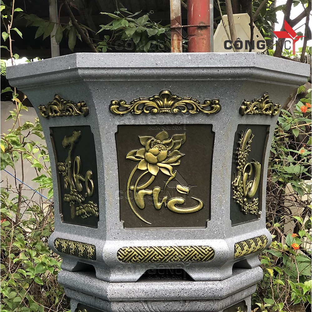Khuôn đúc chậu lục giác 58 (Không chân đôn)