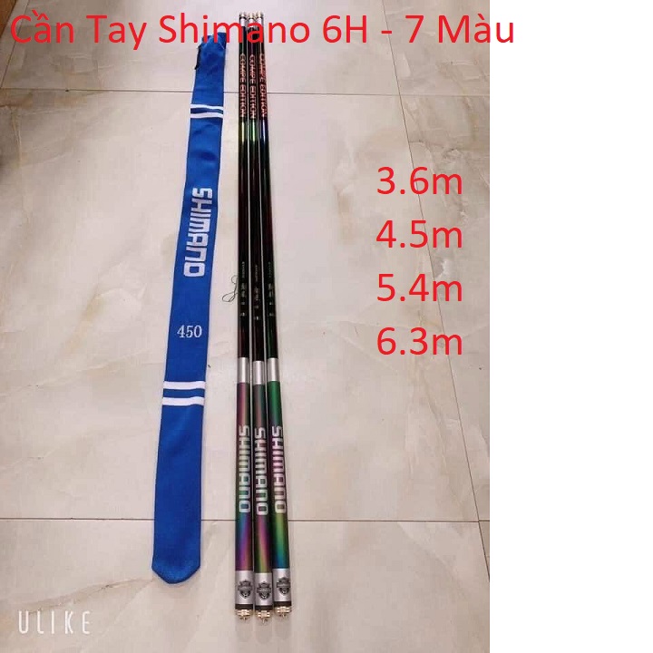 Cần câu tay shimano 6h - 7 màu