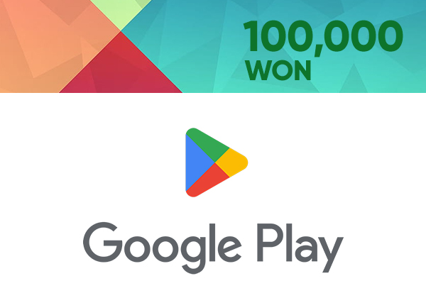 Google Play Gift Card (Korea)/ 구글기프트카드 100,000 WON