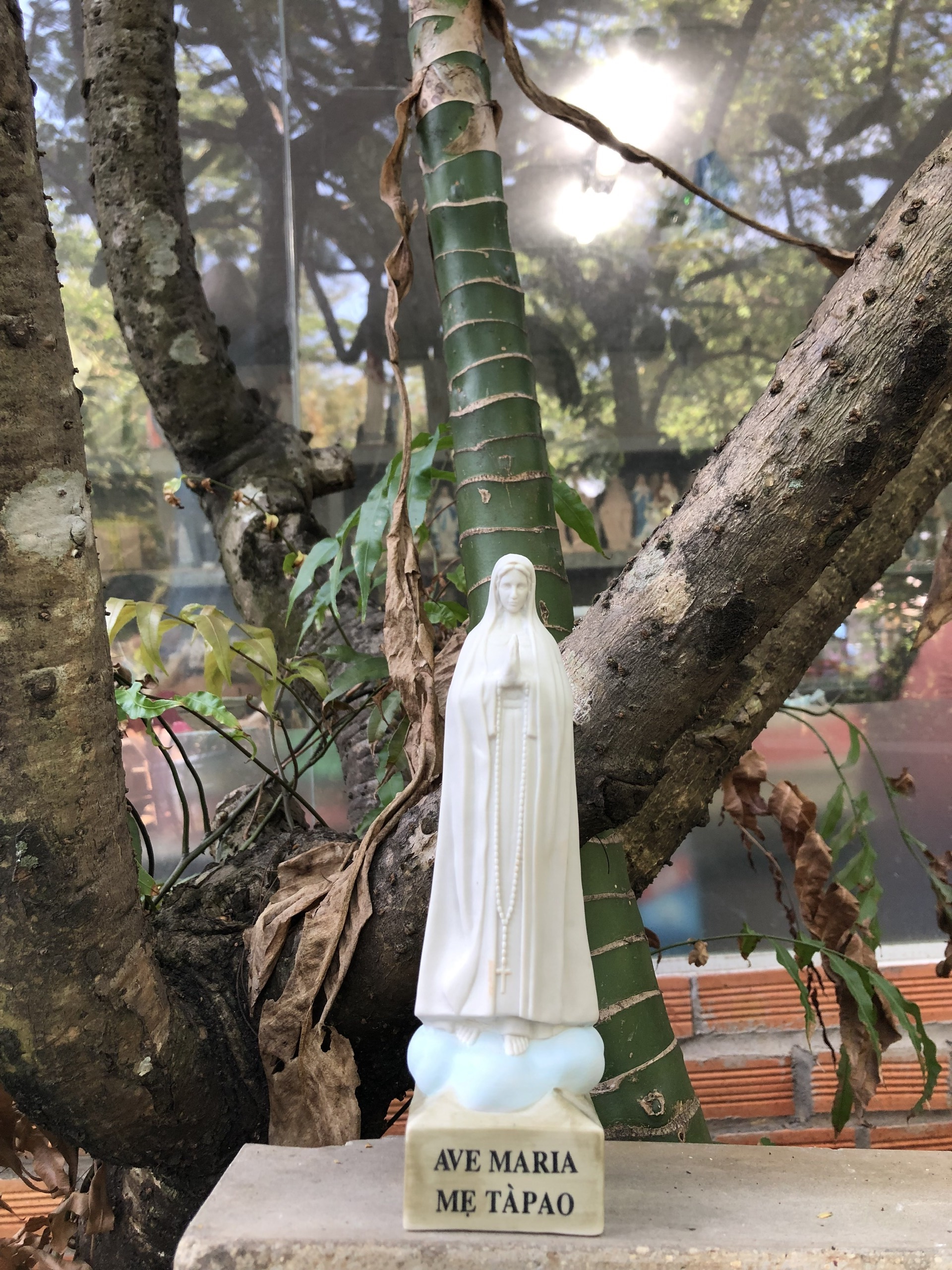 Tượng Đức Mẹ Tapao 20cm - chất liệu sứ