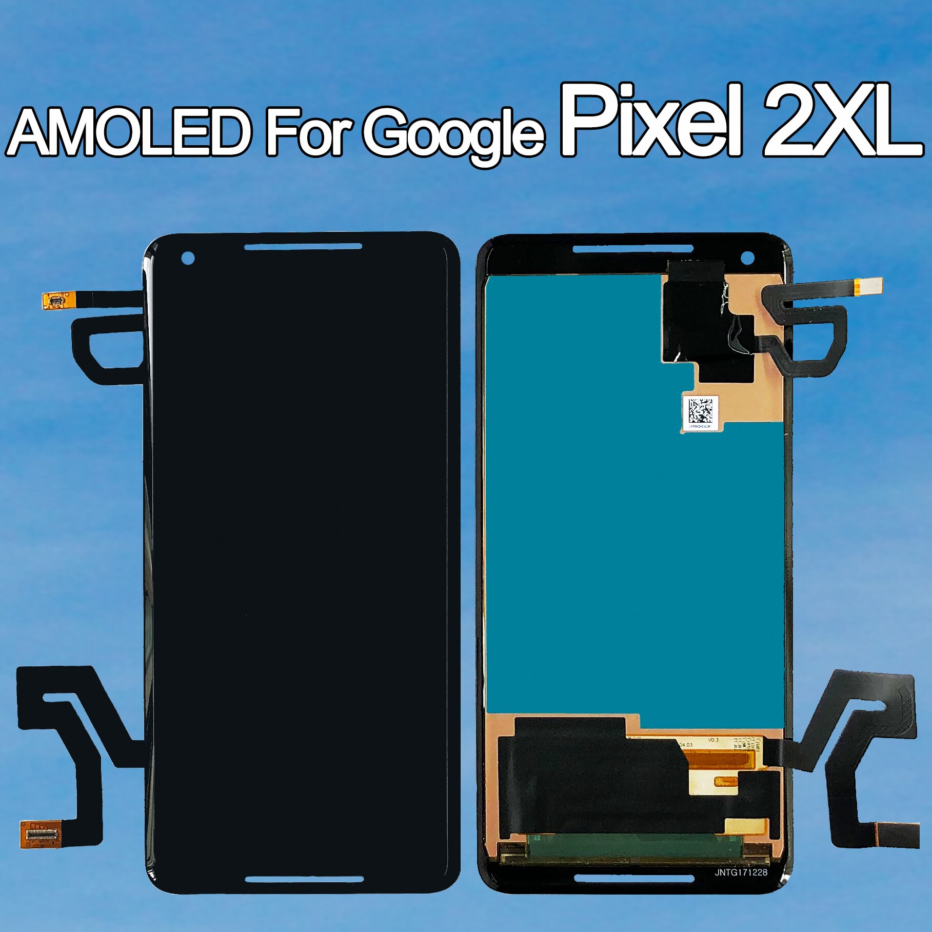 100% ban đầu AMOLED cho Google Pixel 2 XL Màn hình LCD màn hình cảm ứng cho Google Pixel 2XL linh kiện thay thế cụm Bộ số hóa