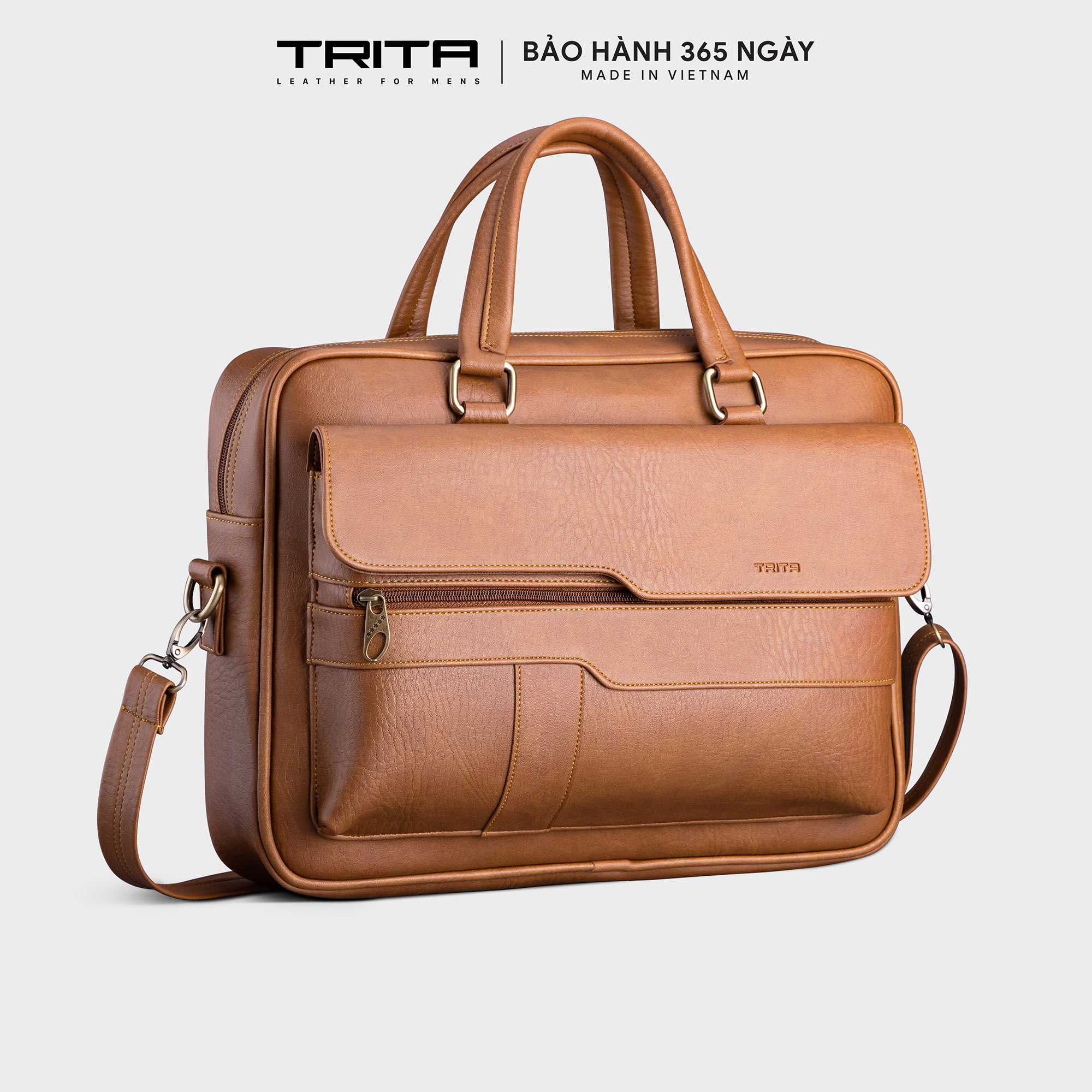 Cặp công sở nam cao cấp TRITA TCA14 có dây đeo chéo