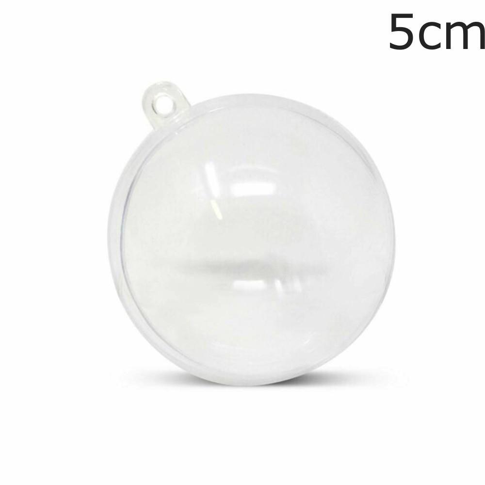 Festive Party Supplies DIY Christmas Ornaments Hanging Pendants For Christmas Fillable Christmas Tree Balls Clear Plastic Christmas Ornaments
