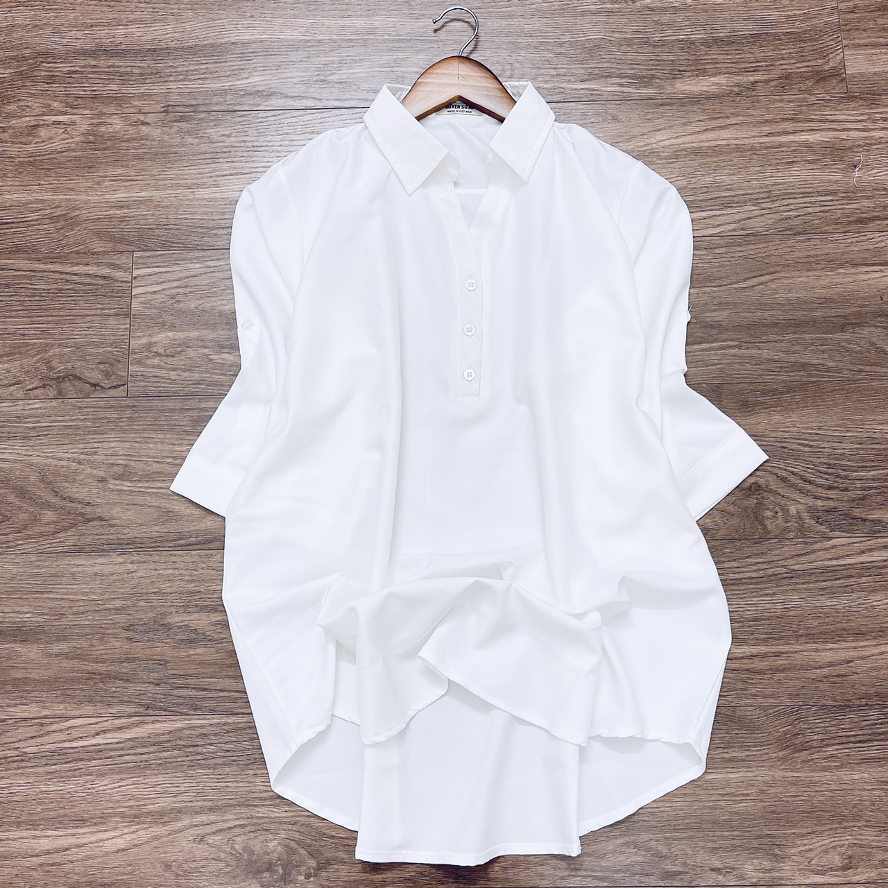 BIG SIZE - ĐỦ SIZE ÁO SƠ MI TRẮNG - Vải mát form rộng