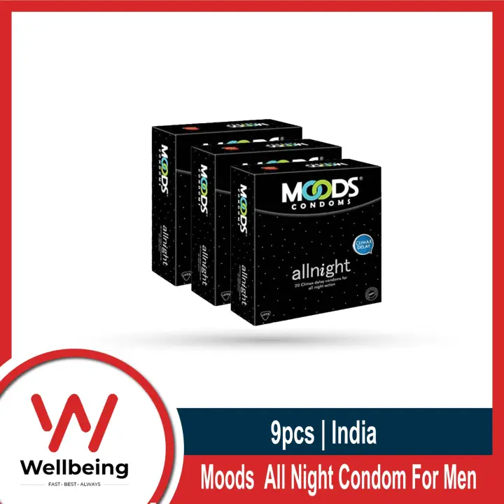 Moods - All Night Condom - Combo 3 Pack - 3x3 = 9 pcs Condom