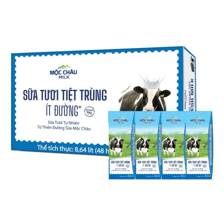 Thùng Sữa Tươi Mộc châu 110ML - 48 hộp