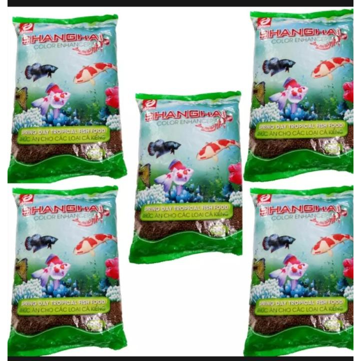 Thức ăn, cám nuôi cá SangHai gói 500g
