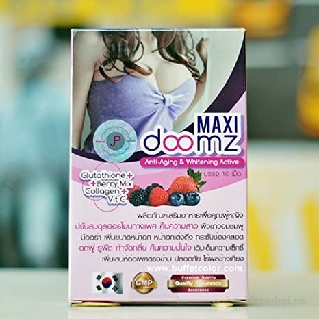 Viên uống trắng da nở vòng 𝟙 Maxi Doomz Thái Lan