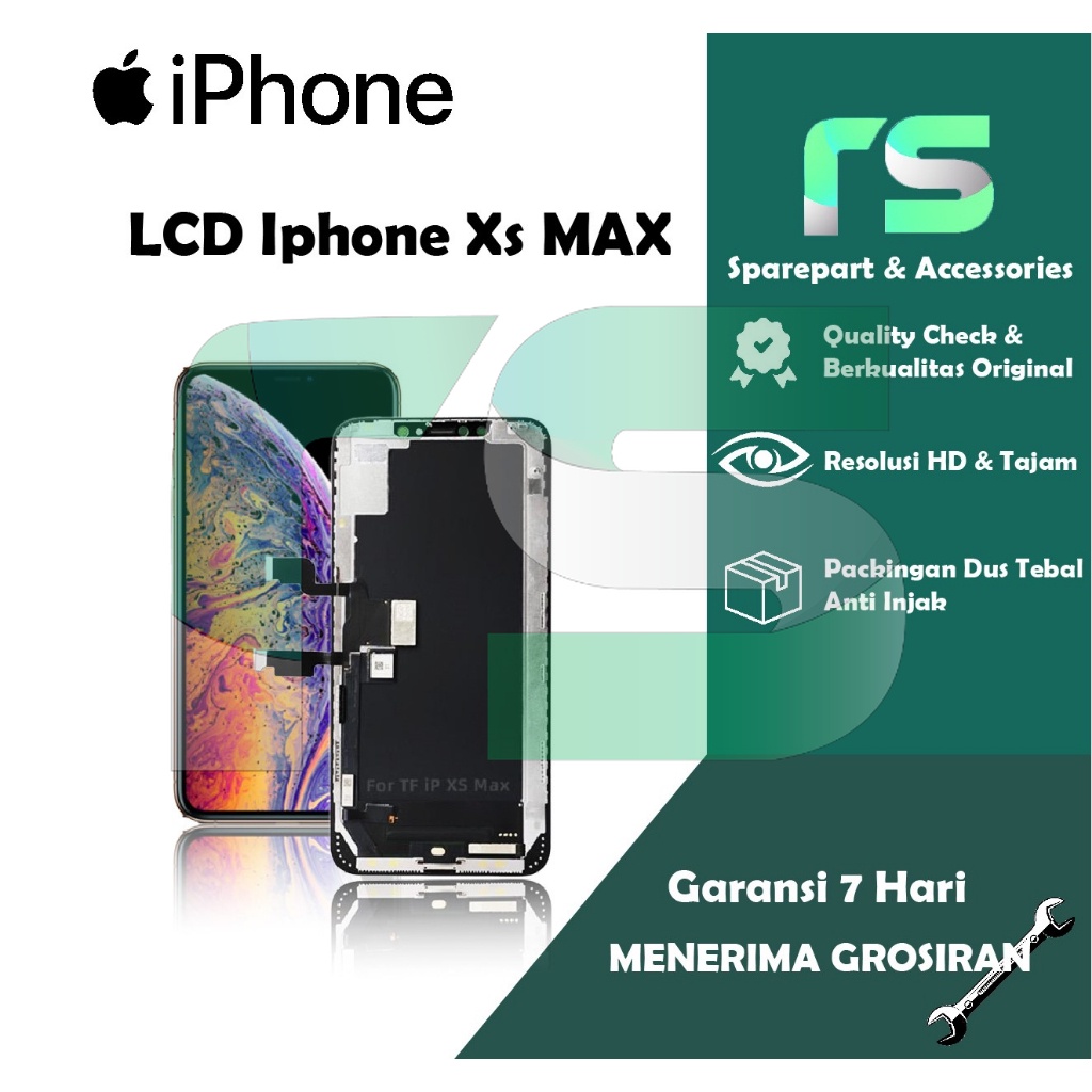 LCD TOUCHSCREEN UNTUK IPH*NE XS MAX OLED INCELL COMPLETE FULLSET ...