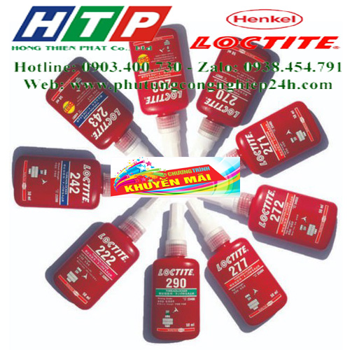keo dán Loctite 263 loại 50ml màu đỏ