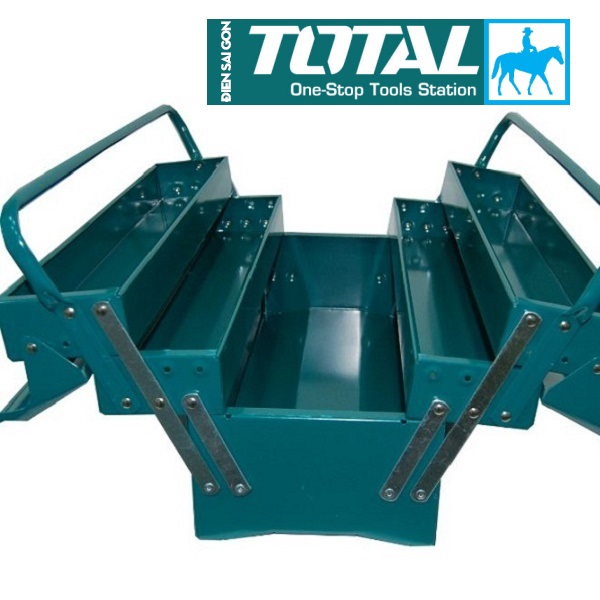 THÙNG ĐỒ NGHỀ THÉP Hộp đồ nghề 3 TẦNG 16 inch Total THT10702