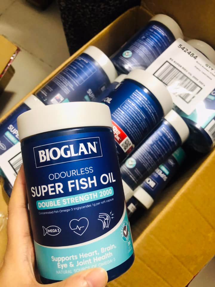 DẦU CÁ BIOGLAN Super Fish Oil 2000mg 200 Viên