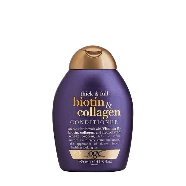 Dầu gội xả OGX Thick & Full Biotin & Collagen Màu Tím (385ml/chai)