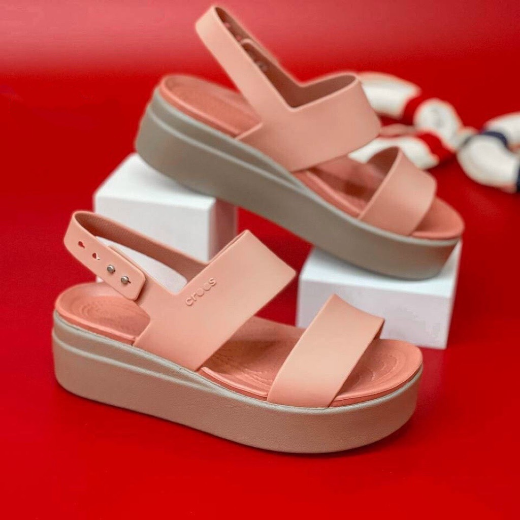 [SALE KHỦNG][CHÍNH HÃNG][5 MÀU] GIÀY ĐẾ XUỒNG NỮ CROCS BROOKLYN