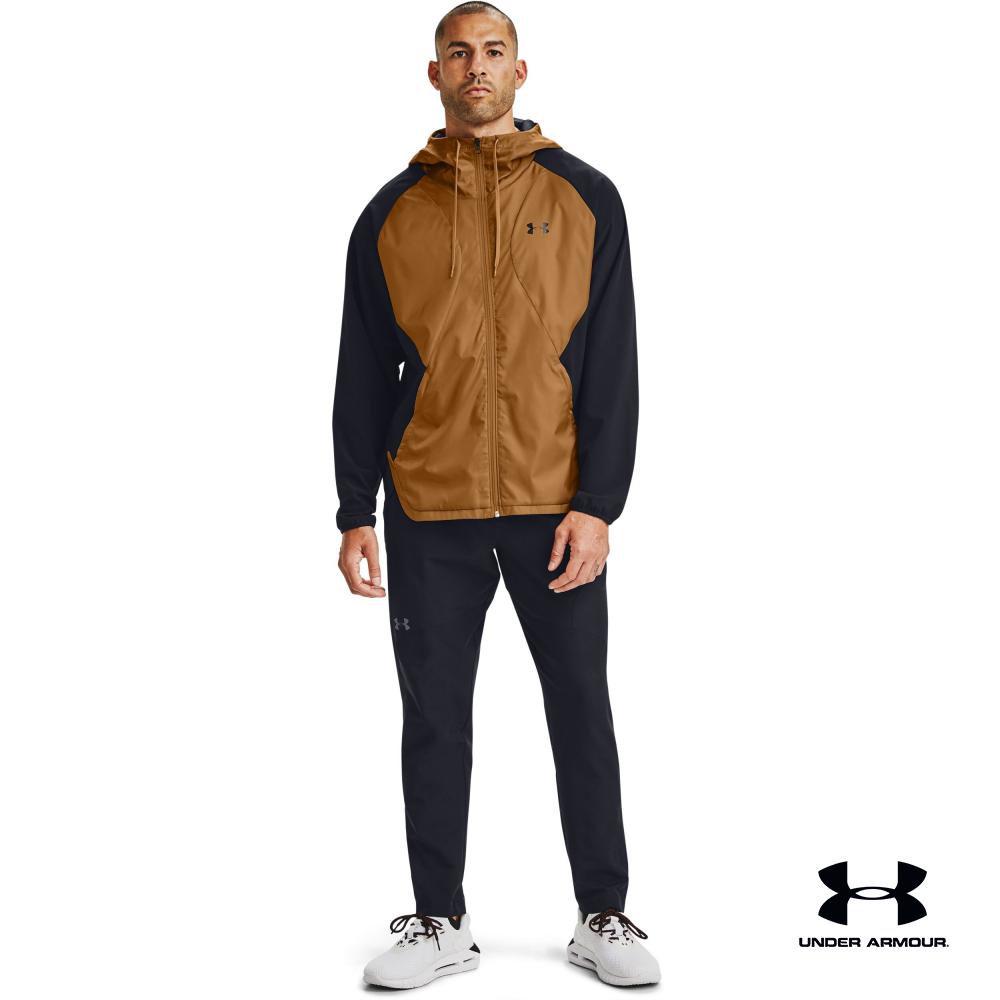men's ua stretch woven full zip jacket