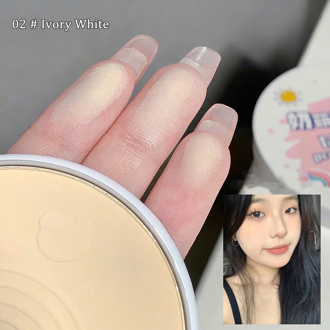 Dorisna Oil Control Pressed Powder Waterproof Lasting Makeup Finish Powder Breathable Setting Makeup Powder
