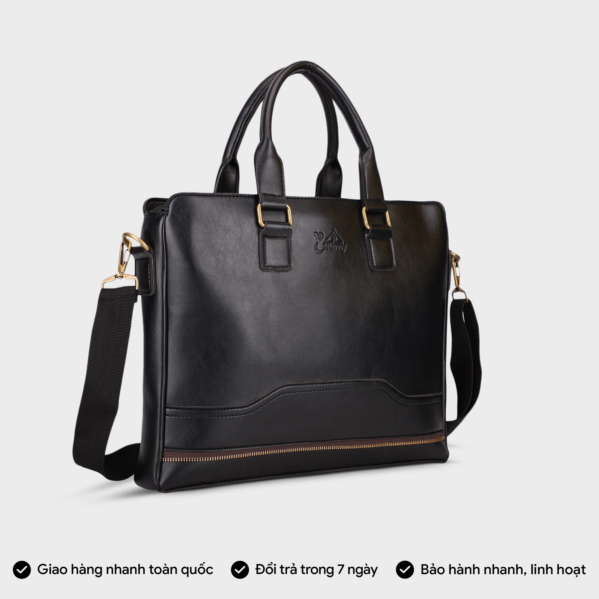Yuumy Office Briefcase (Large-Sized Women's Work Fashion - Leather Briefcase Caym07)