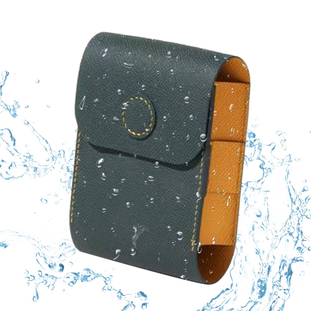 WHTRY Golf Accessory Golf Stitching Case Shockproof Case Leather Protective Case Waterproof Box Diastimeter Case For Golf Golf Ball Bag Leather Storage Case Golf Rangefinder ic Case