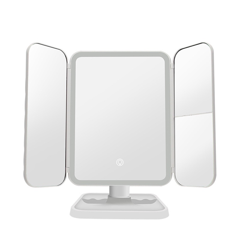 Gương trang điểm có đèn LED 3 màu cảm ứng