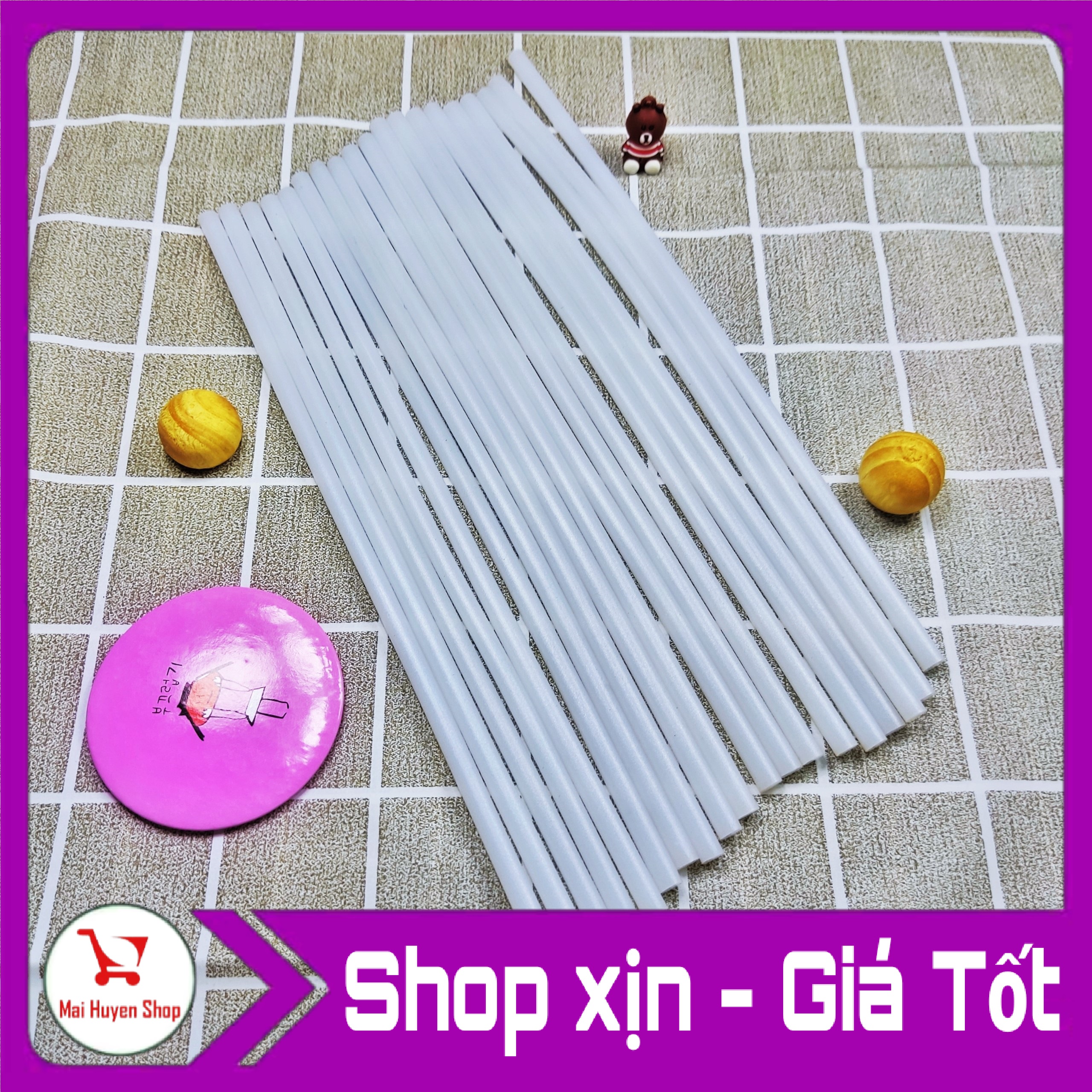 [HCM]Combo 10 cây keo nến silicone - Keo silicone ( dùng cho bắn keo )
