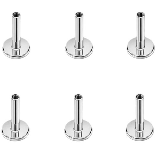 F136 Titanium Alloy Earring Replacement Rod G23 Titanium Base Lip Nail ...