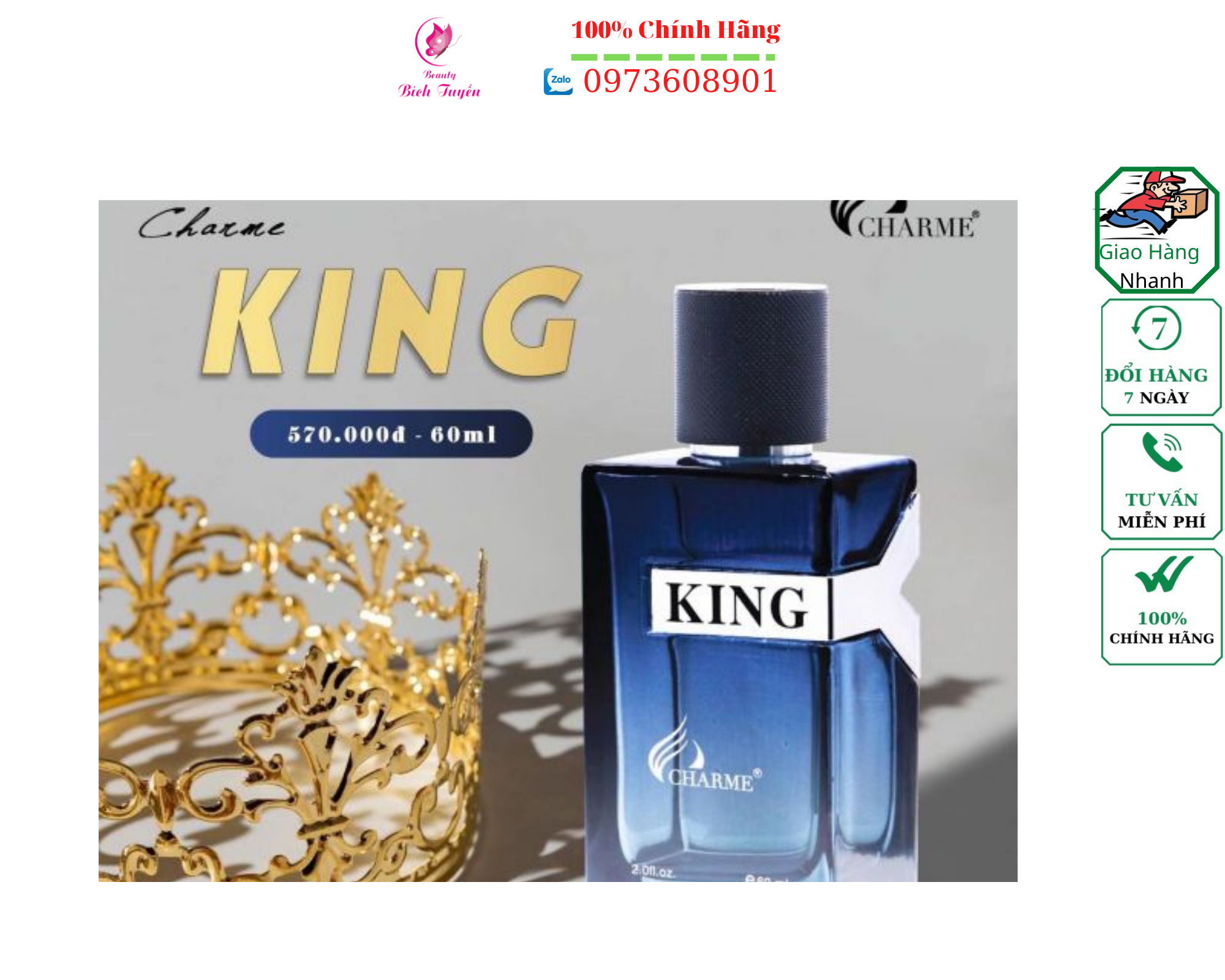NƯỚC HOA NAM CHARME_KING 60ML