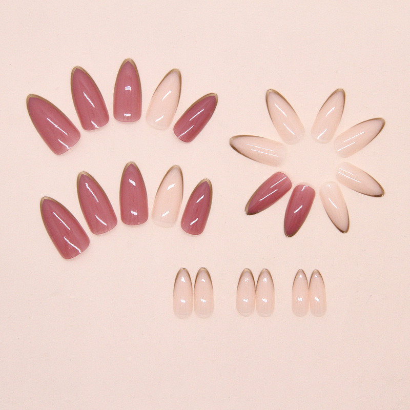 %E3%80%90Exclusive%20Discount%E3%80%91%20BTS%2024Pcs%20Simple%20Red%20Bean%20Paste%20Edges%20Nails%20with%20Glue%20DIY%20Art%20Design%20False%20Nails%20Wearable%20Nails%20Stylish%20Pattern%20Artificial%20Nails%20-%20Image%202