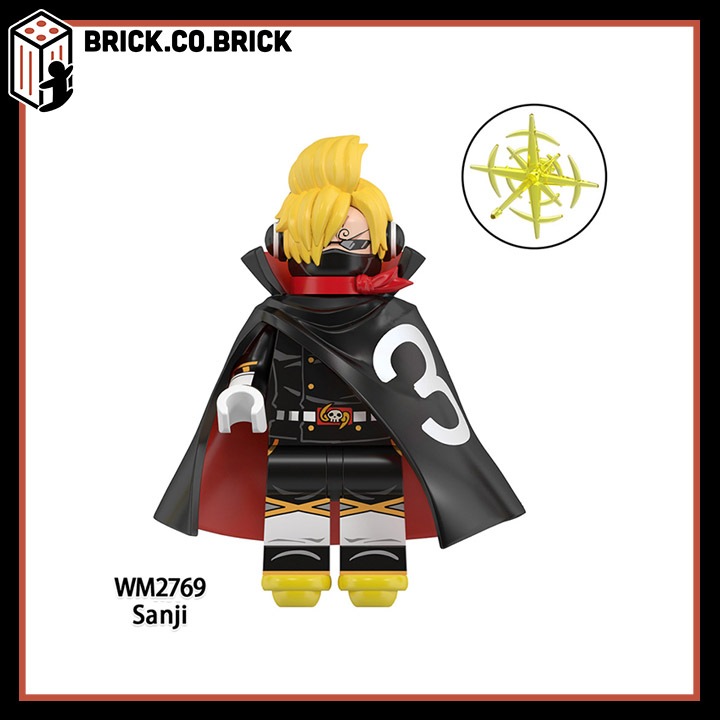 One Piece Đồ chơi Lắp ráp Nika Luffy Silvers Rayleigh Ace Mô hình Yamato Sabo Nefertari WM6189