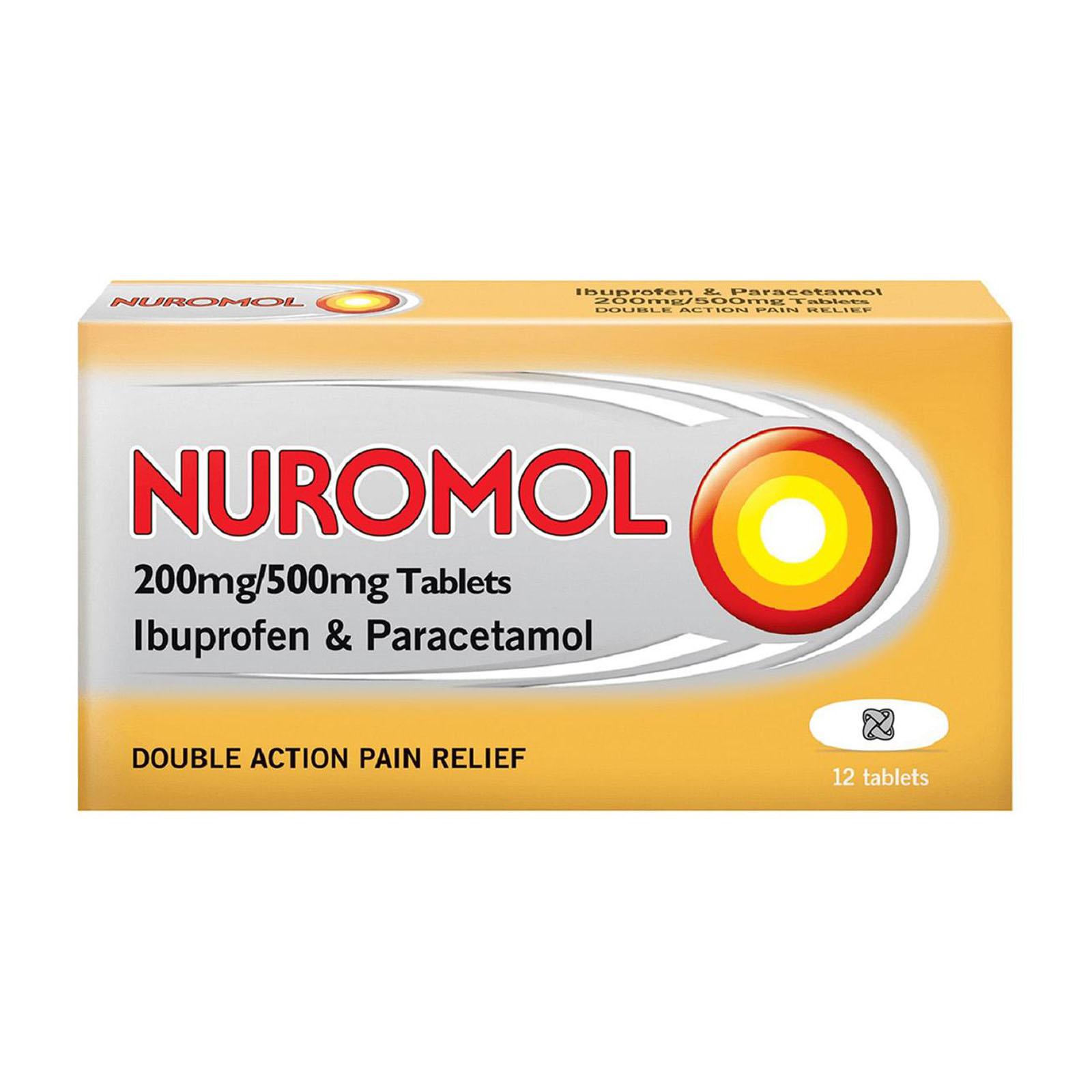 Nuromol Ibuprofen 200mg and Paracetamol 500mg Tablets Lazada Singapore