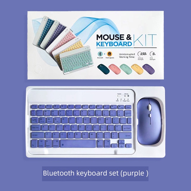 Set keyboard mouse for huawei matepad 11.5 2023 air 11.5 t10s pro 11 2022 se 10.4 10.1 pro 10.8 for matepad 11 2021 portable mini bluetooth keyboard mouse 10 inch