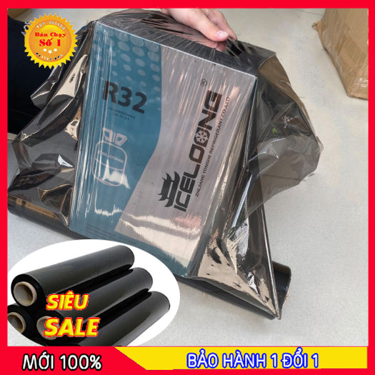 Màng co - màng pe đen 1.8kg khổ 50cm - màng co quấn bọc hàng hóa pallet tránh va đập, bụi bẩn